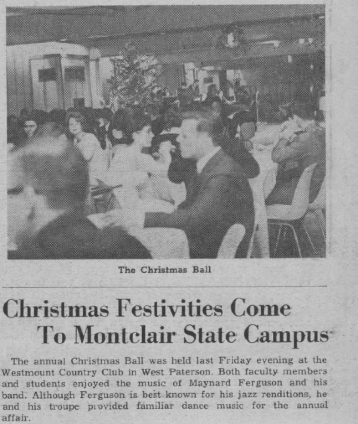 news story on formal christmas dinner