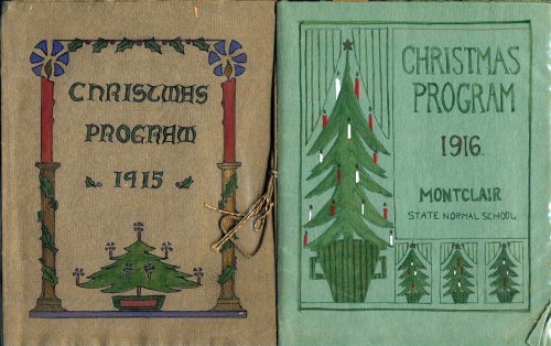 christmas program artwork in 1915 and 1916