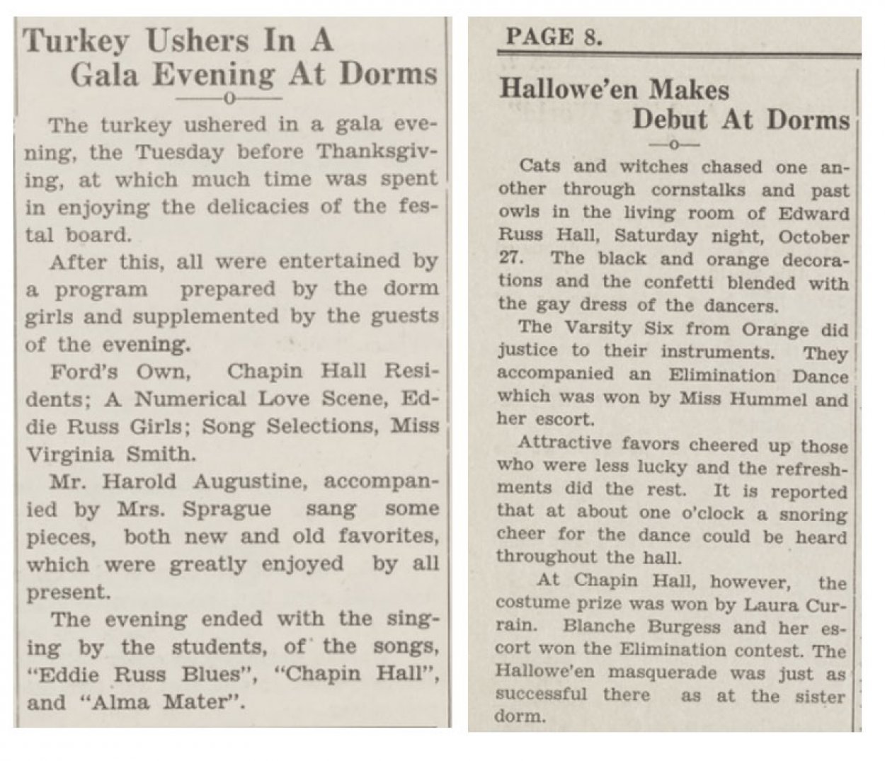 newspaper clippings