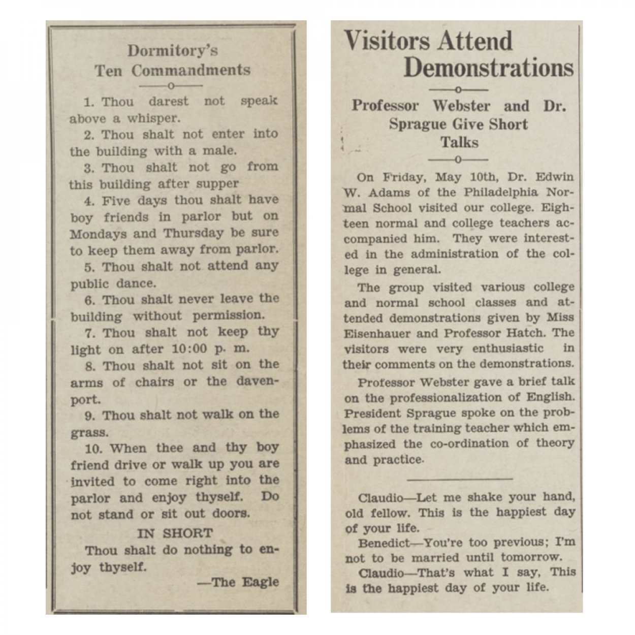 newspaper clippings