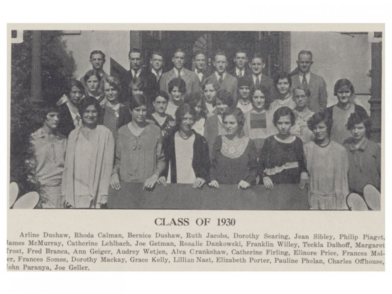 newspaper clippings of class of 1930