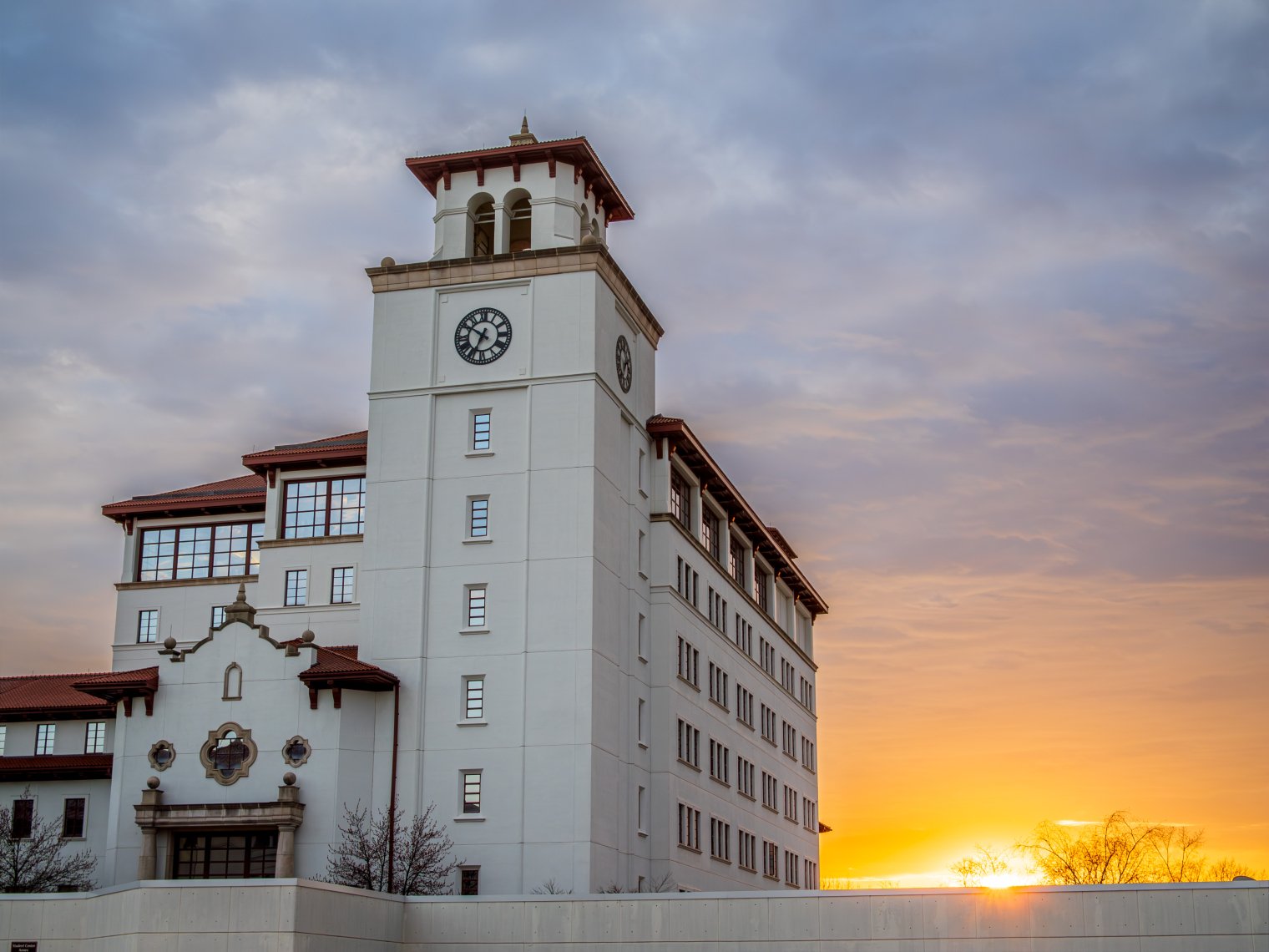 University Hall at dusk