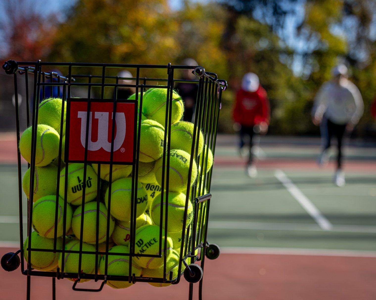 close up of tennis balls