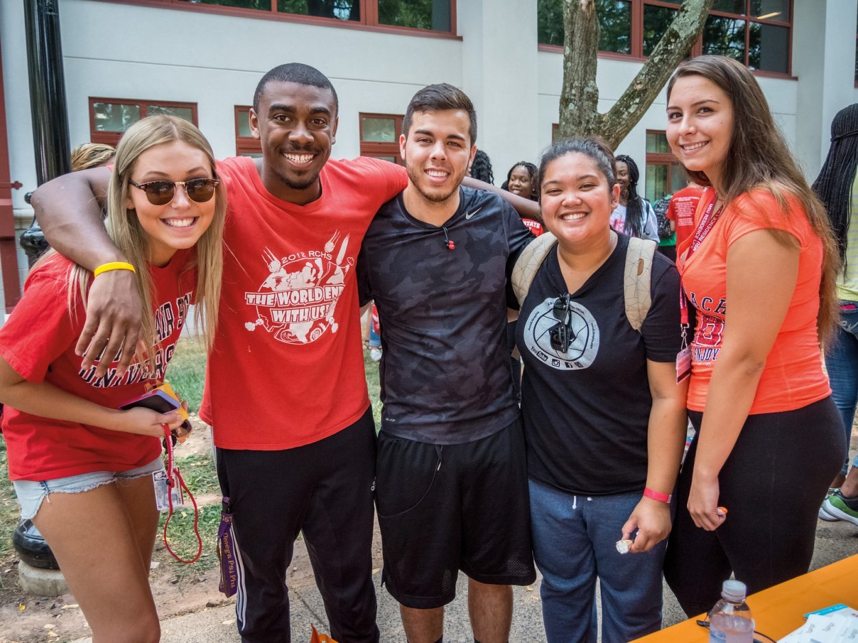 Group of students at Opening Day