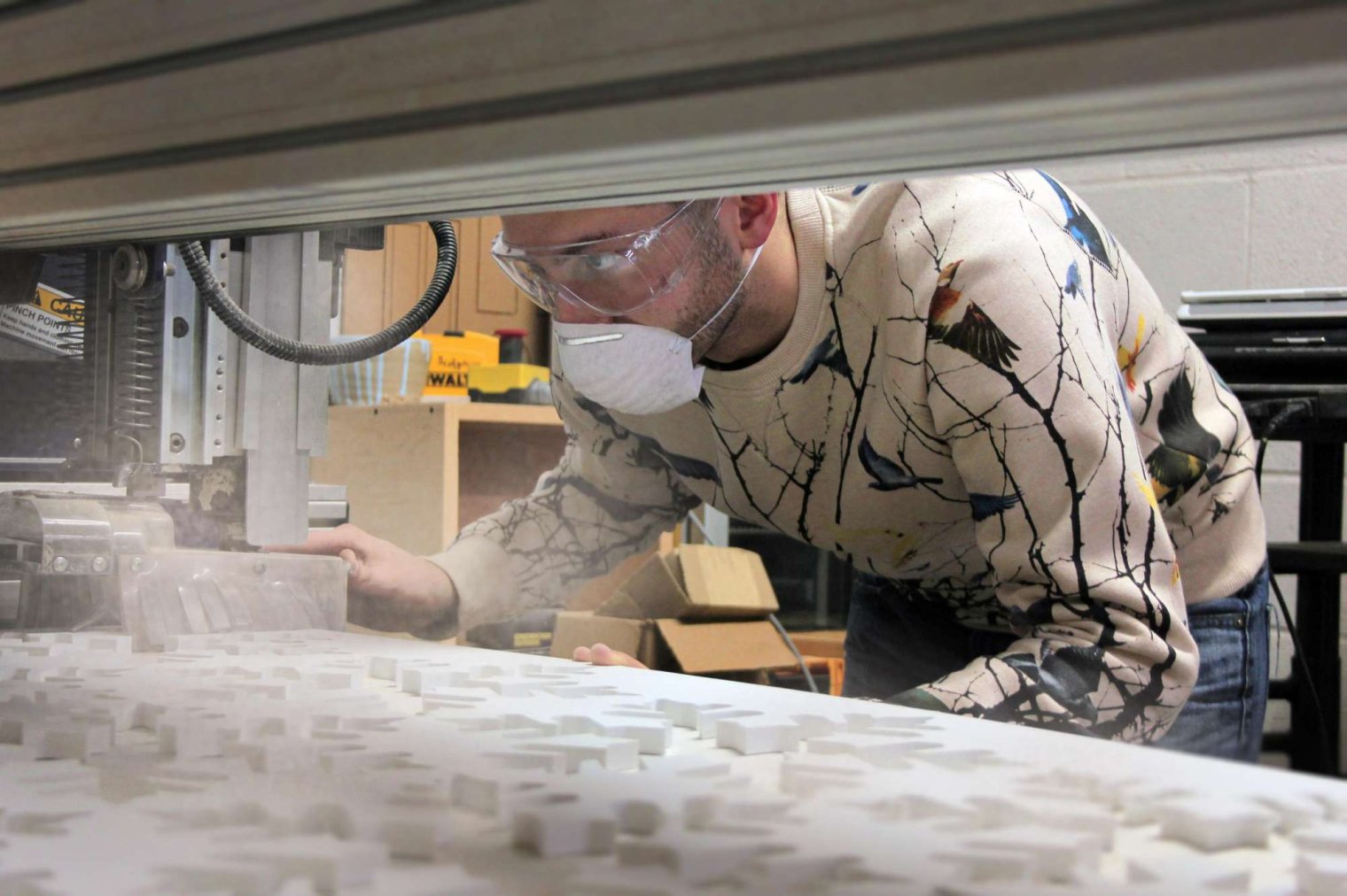 Student working in Calcia Workshop