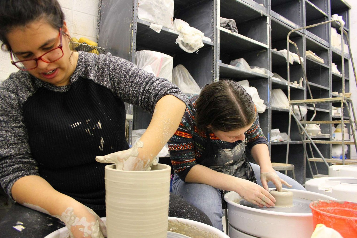 CART student in Ceramics Studio