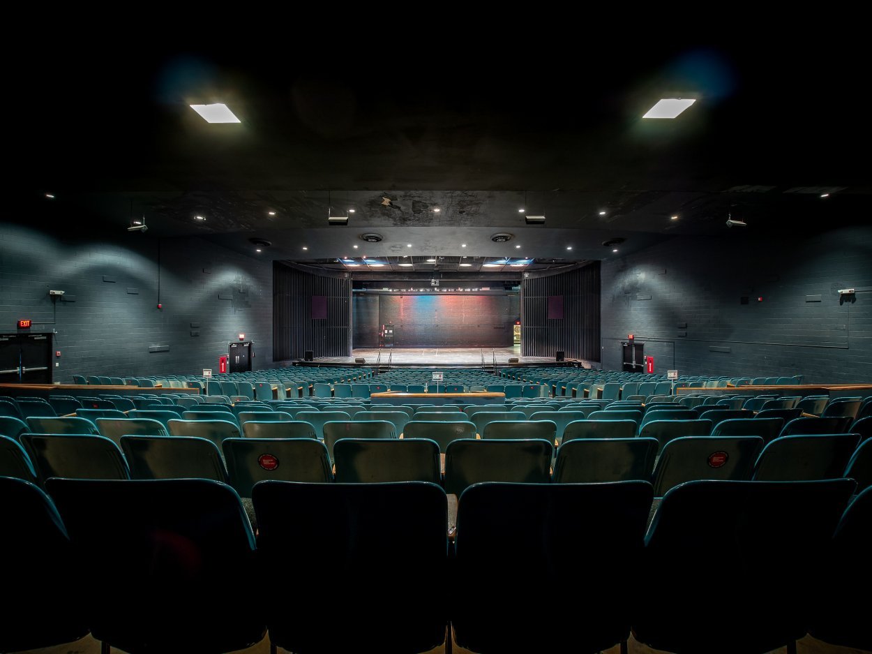 Memorial Auditorium interior looking at the stage