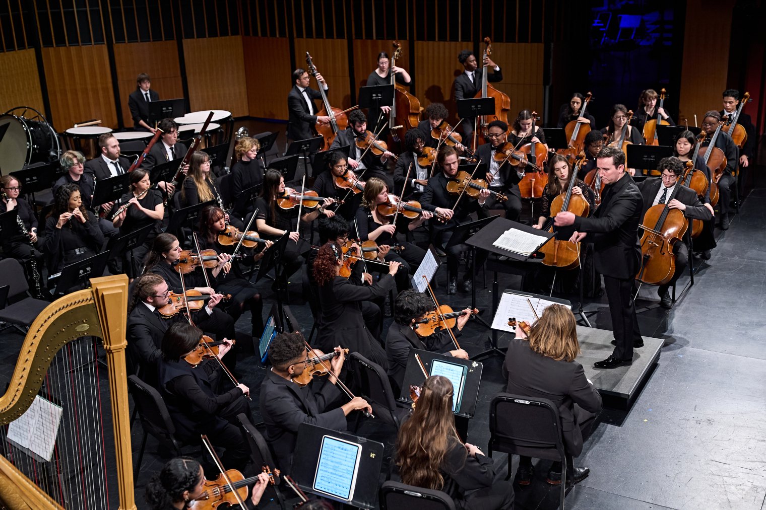University Symphony Orchestra on stage