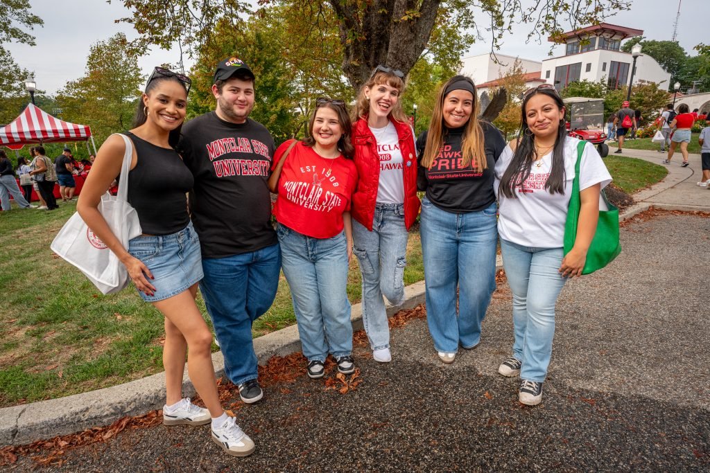 group of students at homecoming