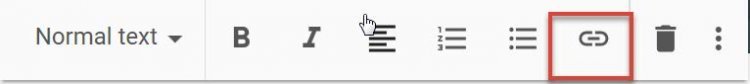 How to insert a link