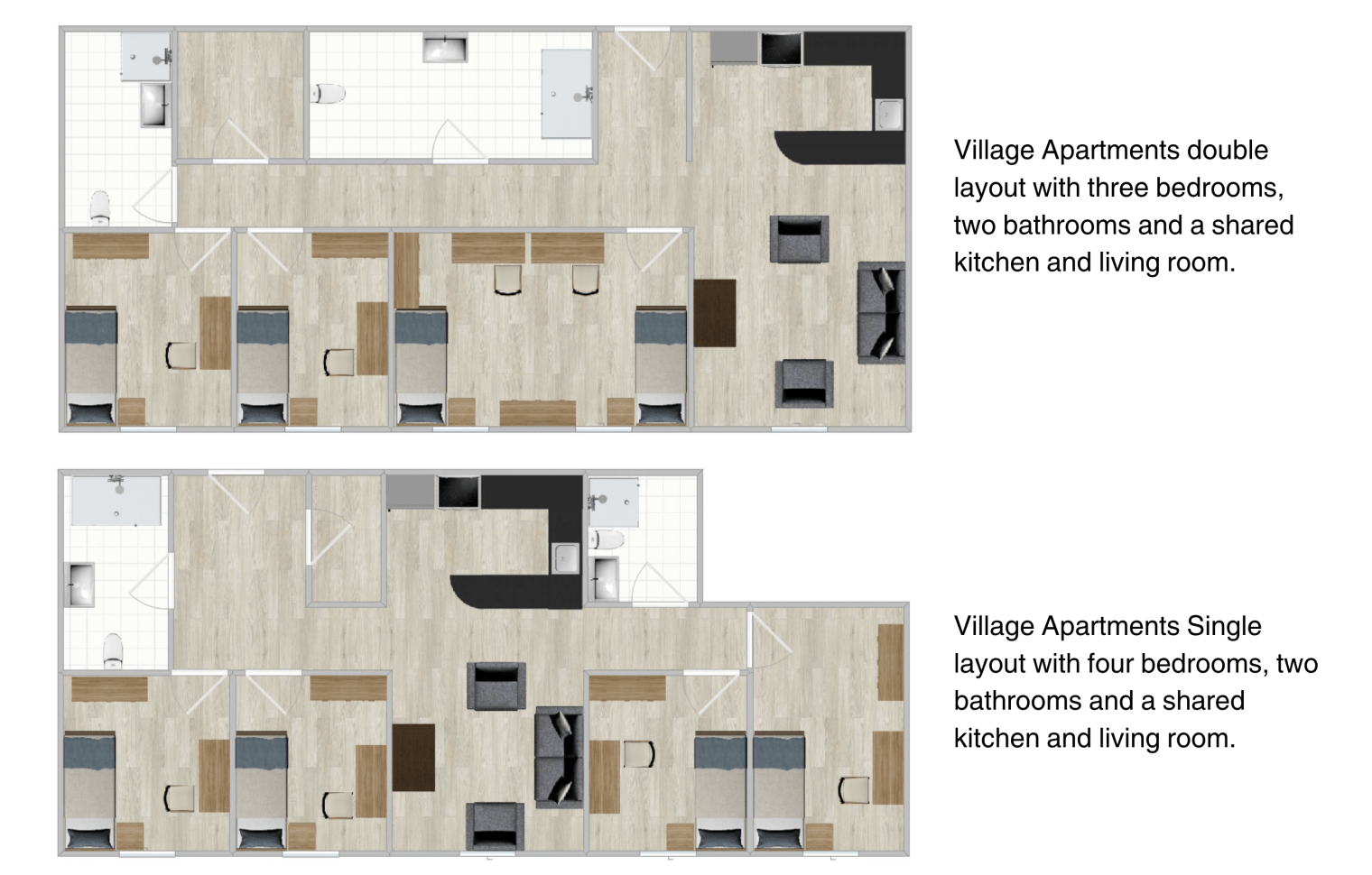 Global Village Apartment Layouts