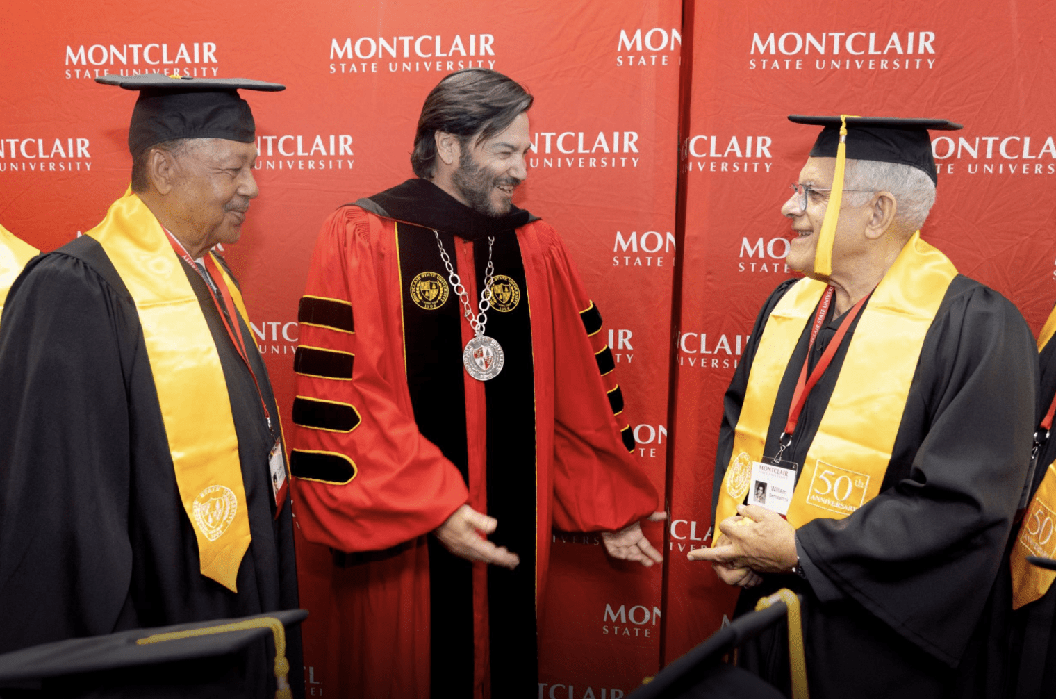 president speaking with the class of 1974
