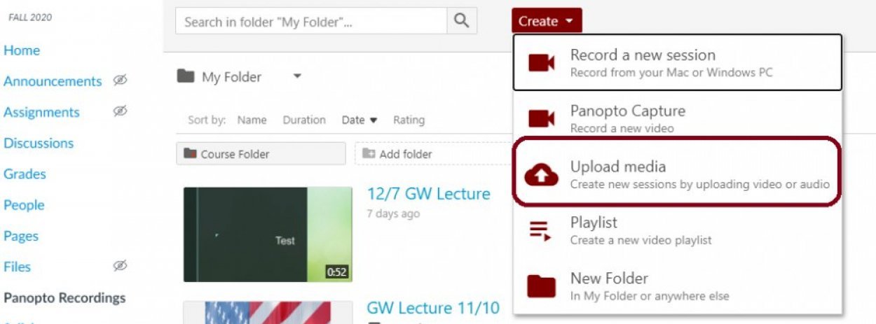 upload media instructions