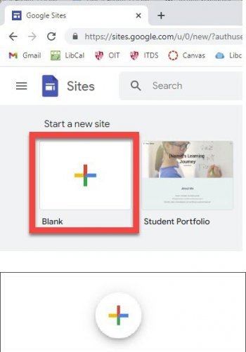 Creating a new site