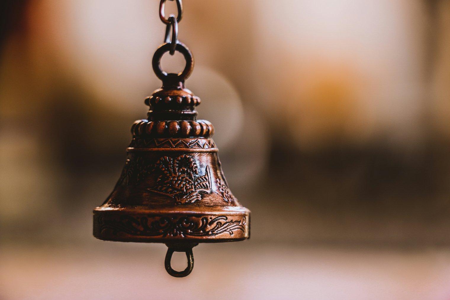 Close up of a bell