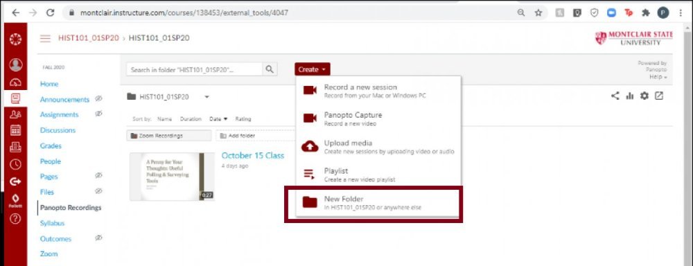 create new folder