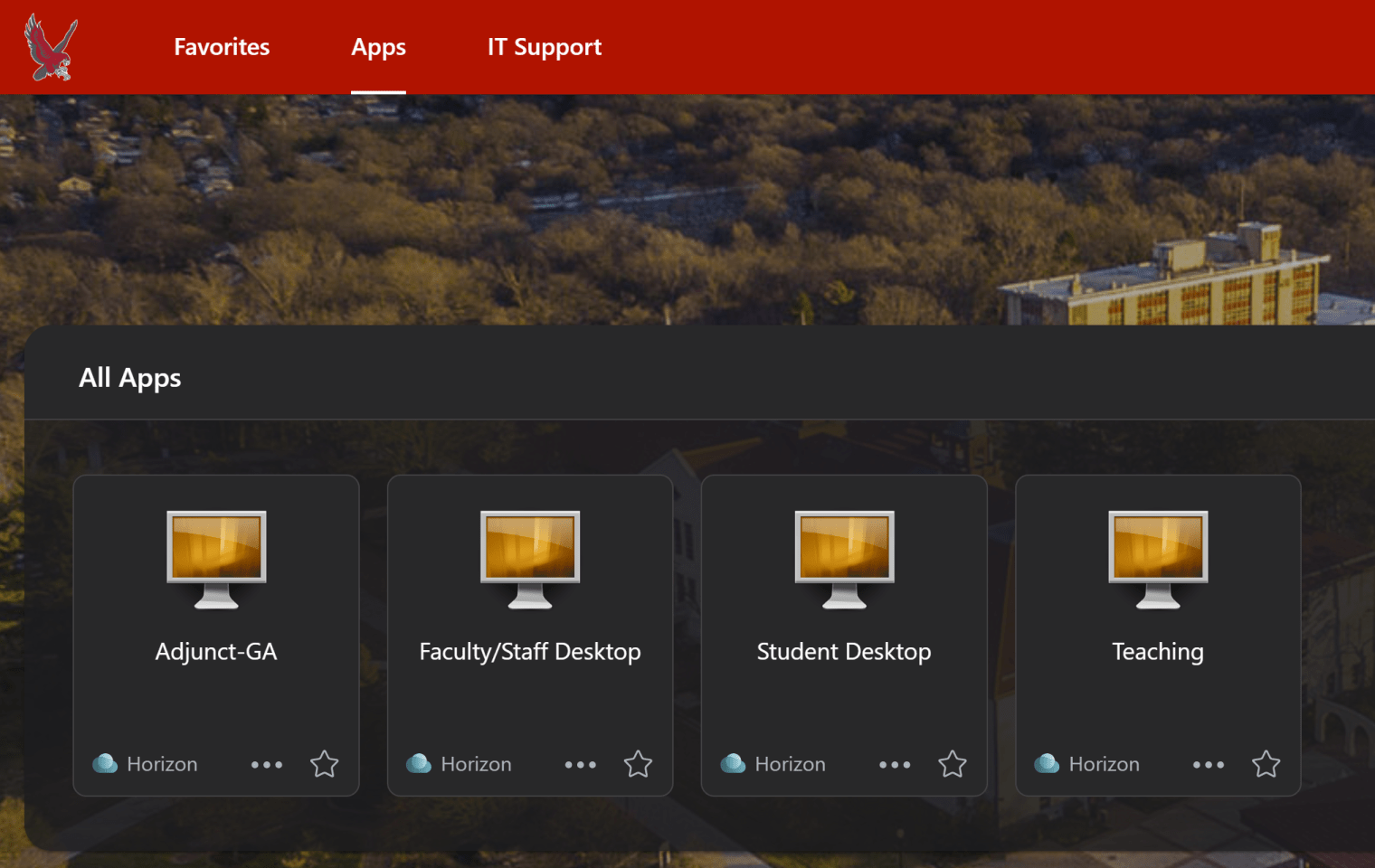 Screenshot inside VDI showing desktop icons.