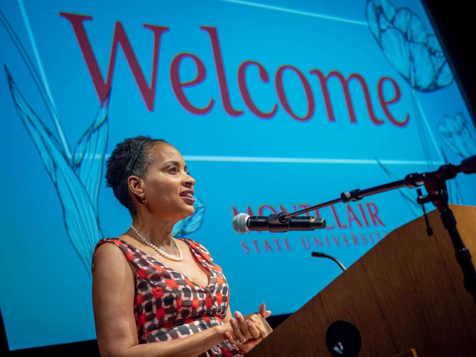 Rita Walters, vice president for Development and Alumni Engagement welcomes attendees.