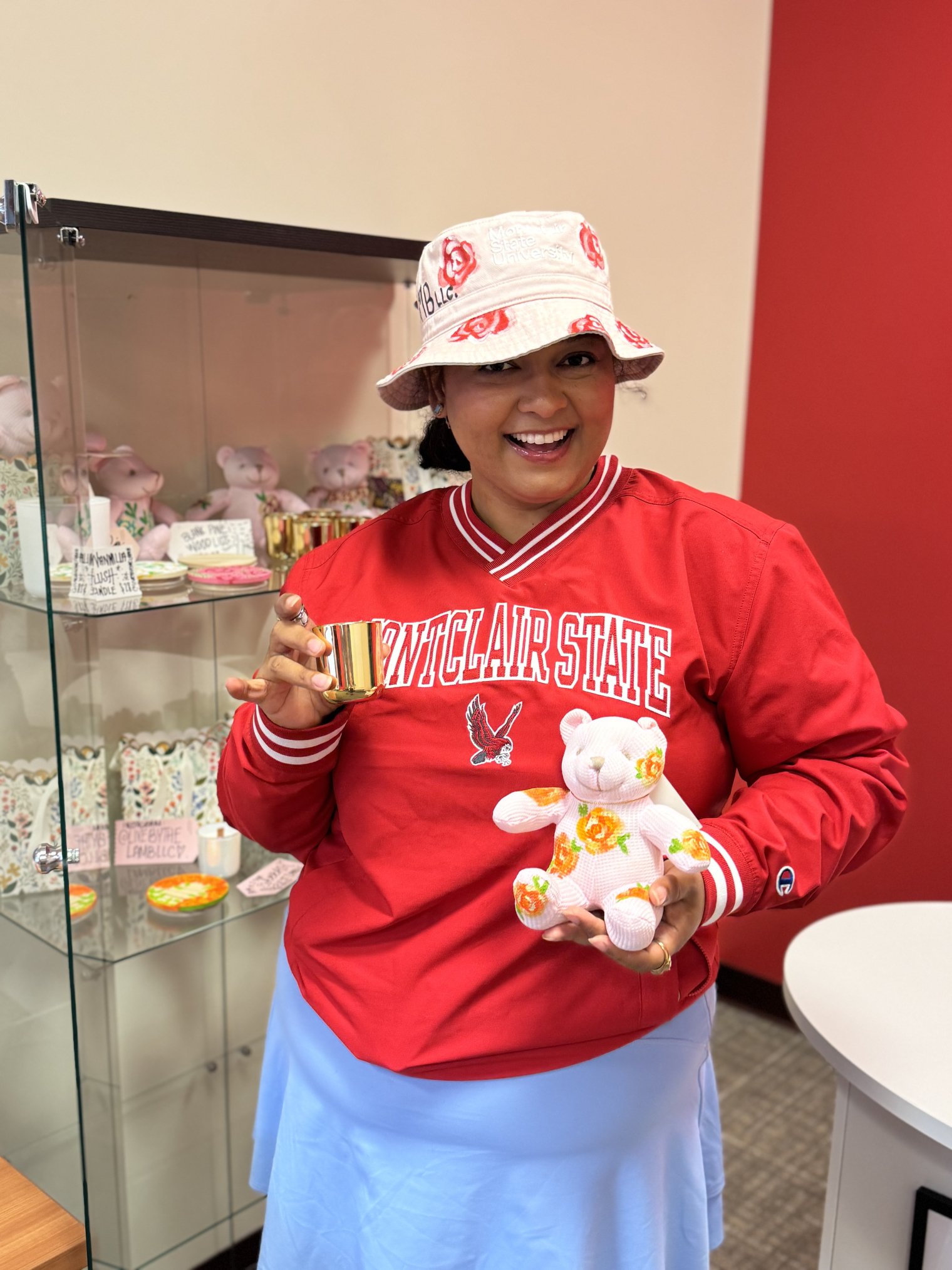 A student vendor at Creators' Corner