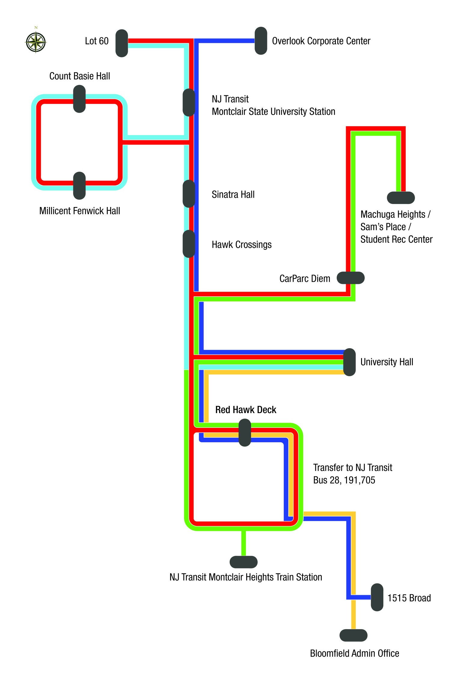 Shuttle Services Map 2026