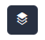 Layers Icon depicting three overlapping squares on a dark blue background, representing layers in design.