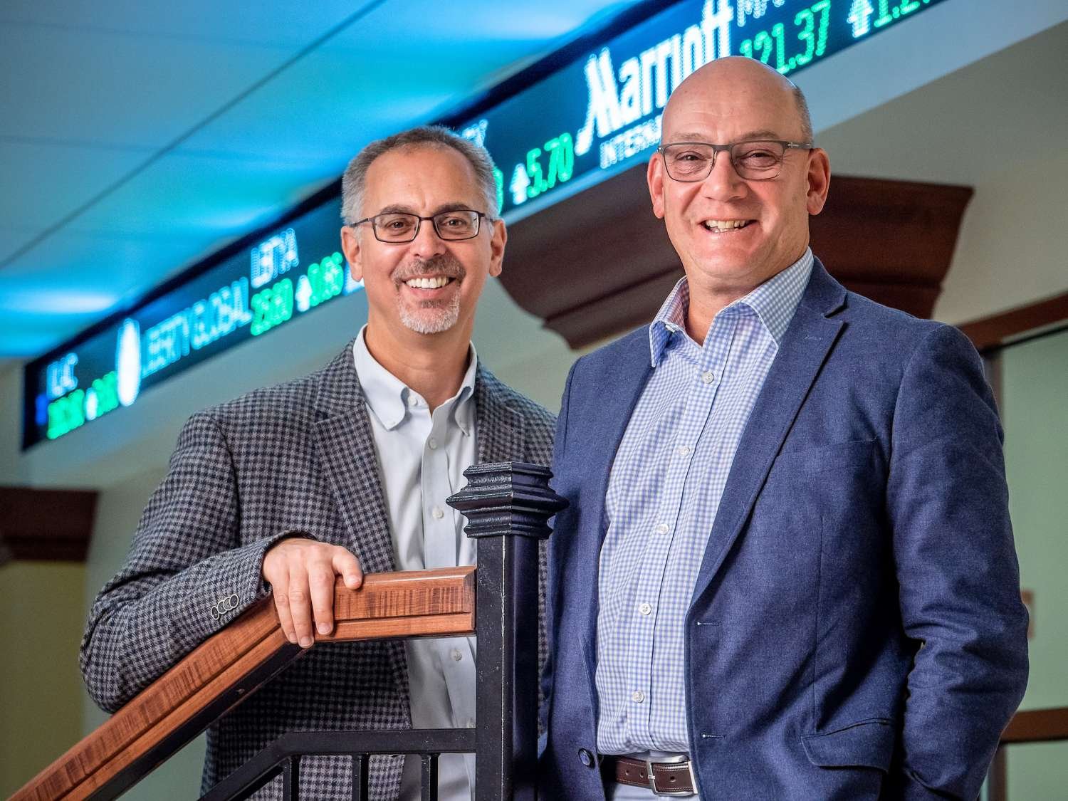 Professor Michael Radin (left) and Executive-in-Residence James Merli.