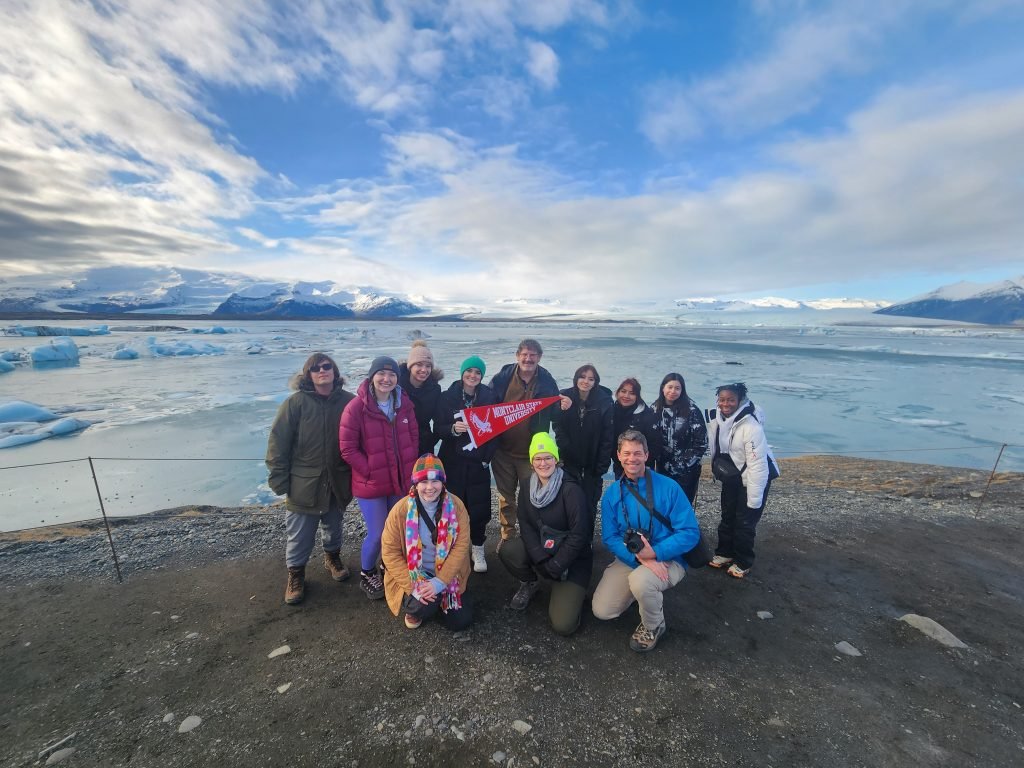 Photo of students in Iceland