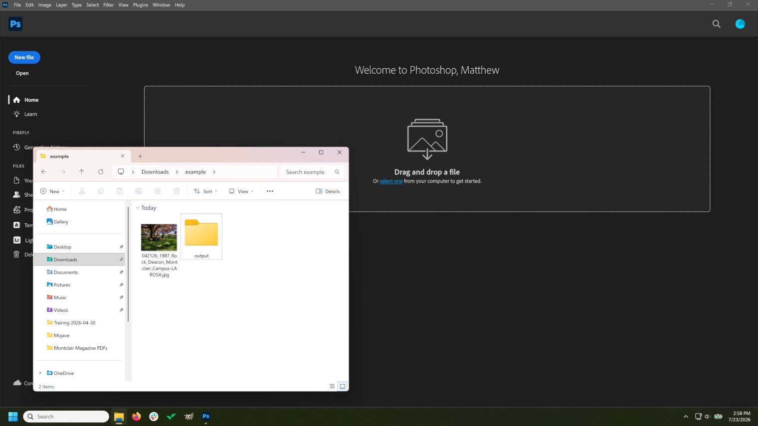 Screenshot of Adobe Photoshop CC
