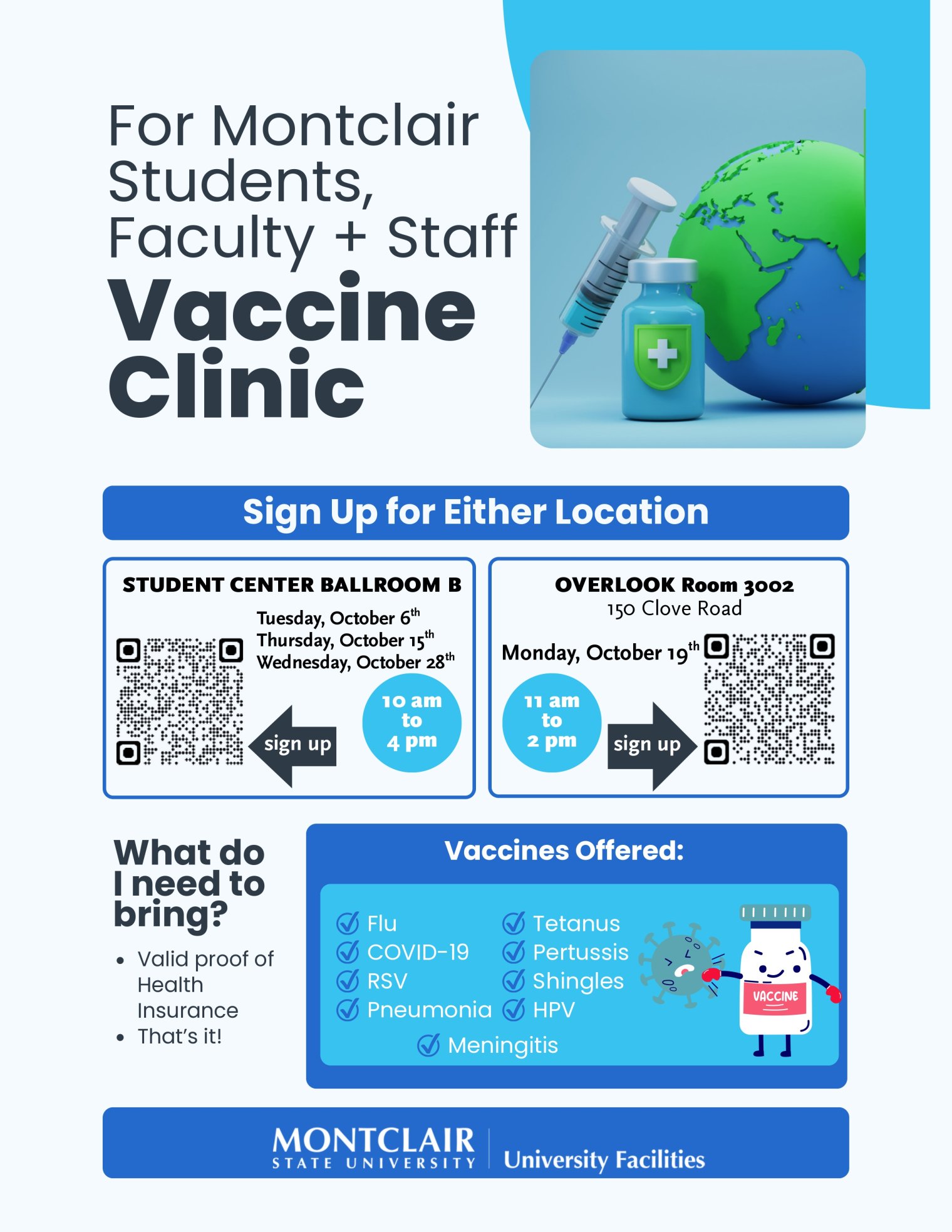 2026 Occ Health Vaccine Clinic Flyer