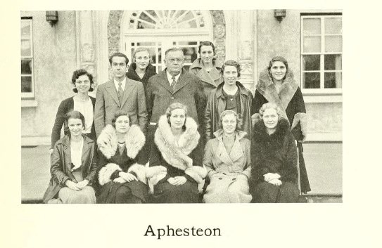 photograph of aphesteon in the 1932 yearbook