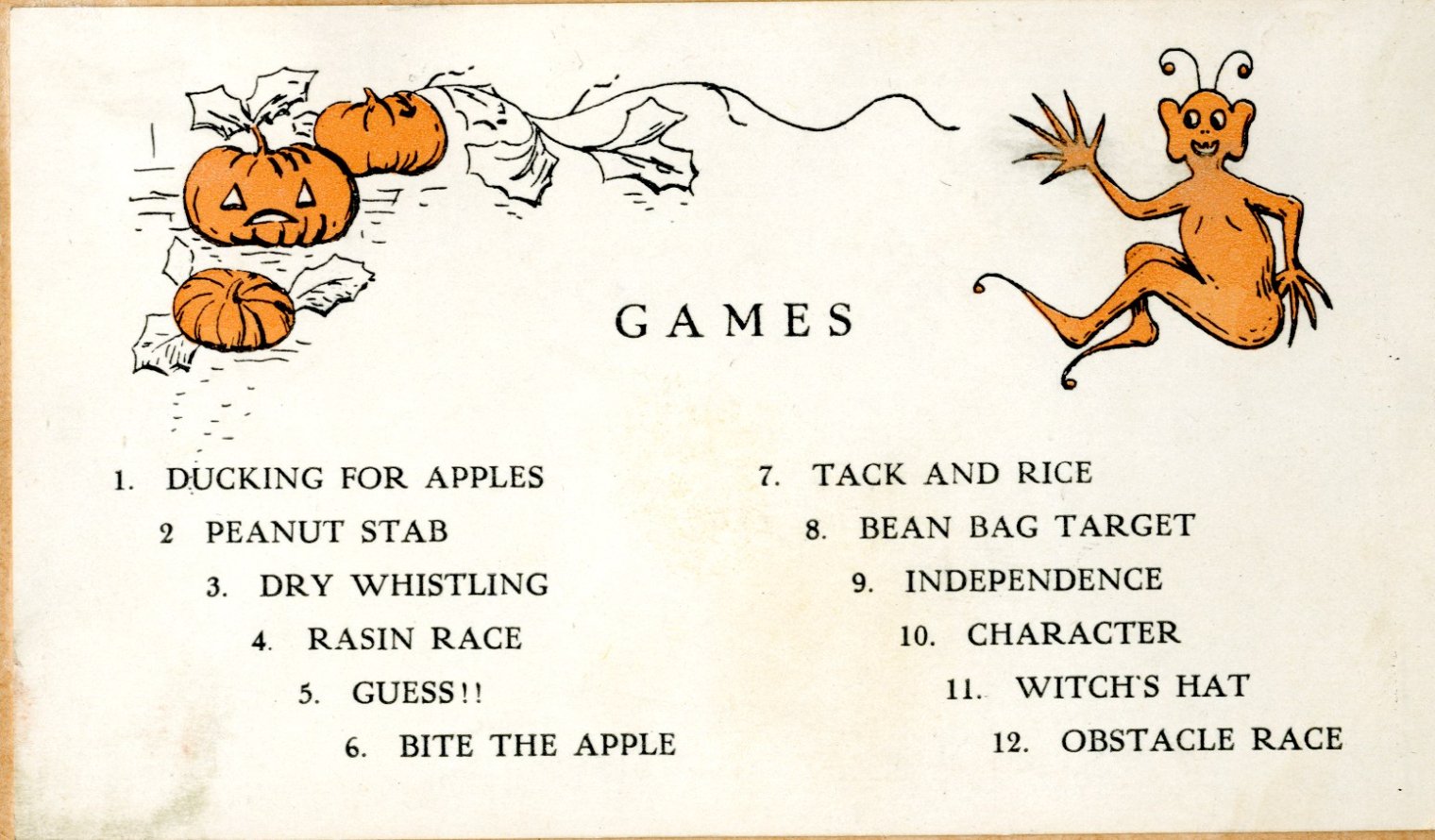 list of games form halloween party
