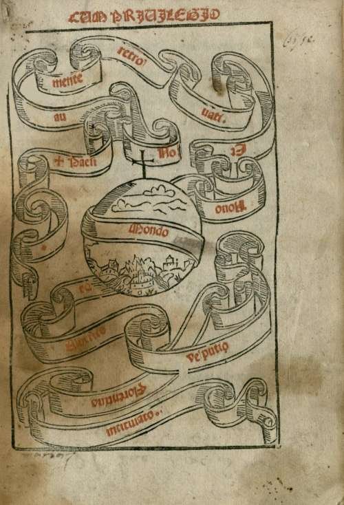 Digitized page of Novo Mondo by Amerigo Vespucci