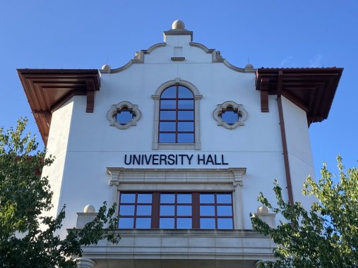 The exterior of Univeristy Hall at Montclair State University