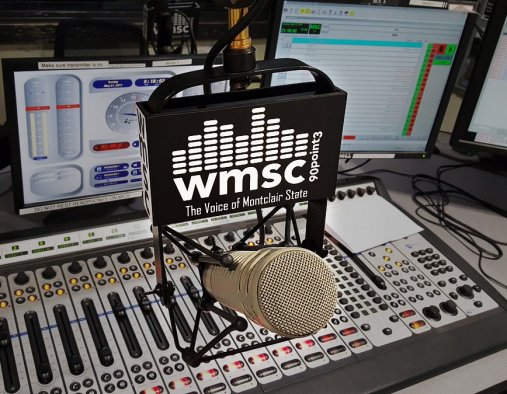 A miocrophone with the WMSC logo