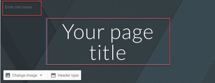 New google site