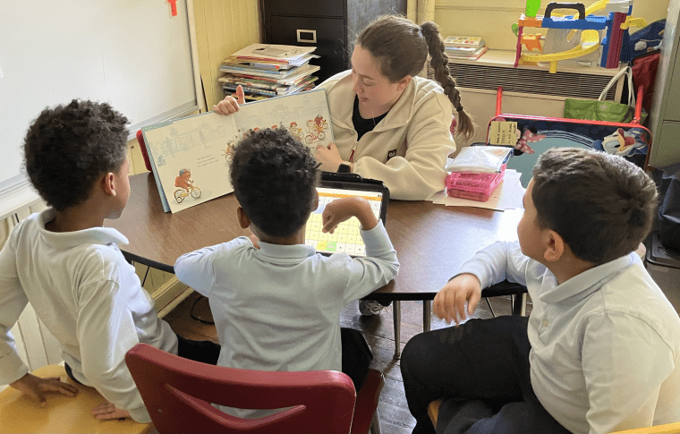 AmeriCorps student provide speech language services