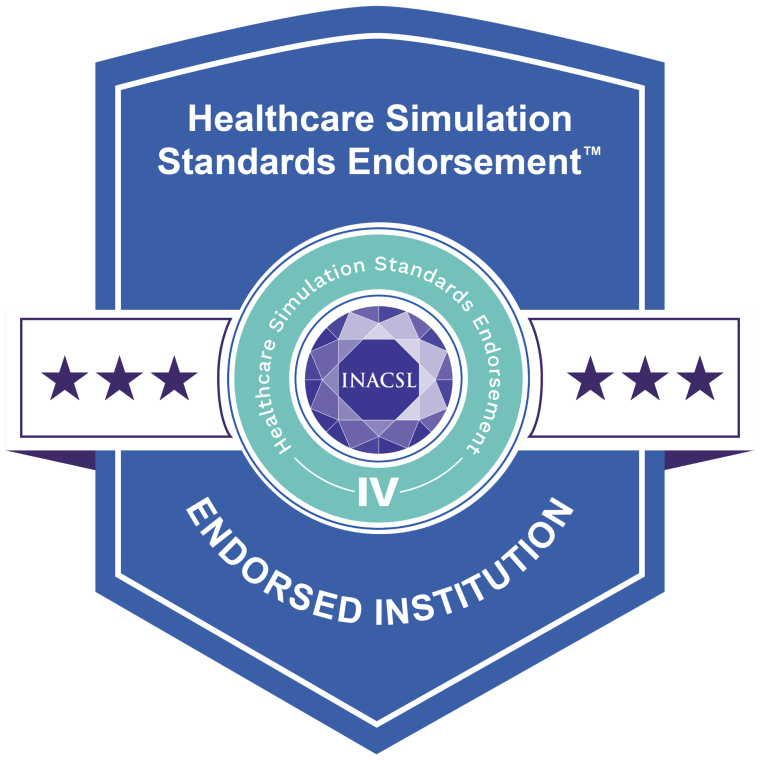INACSL simulation endorsement badge.