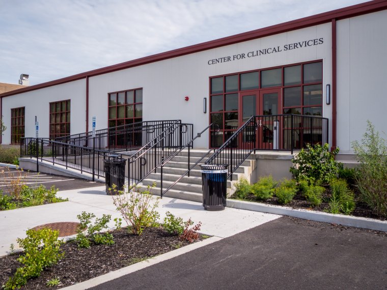 Exterior shot of the Center for Clinical Services