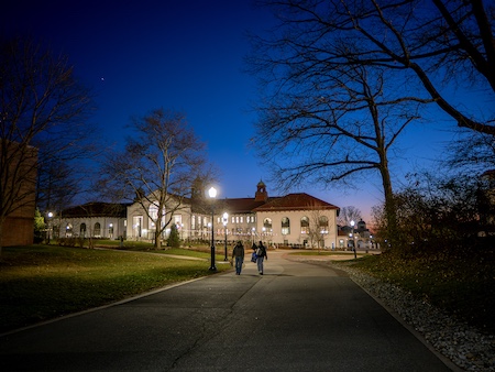 Cole Hall aerial view